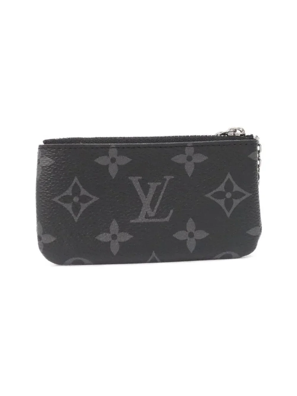 Louis Vuitton Monogram Eclipse Reverse Card Key Case Pochette Cles Coin &